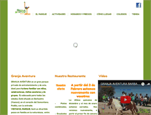 Tablet Screenshot of granjaaventura.com